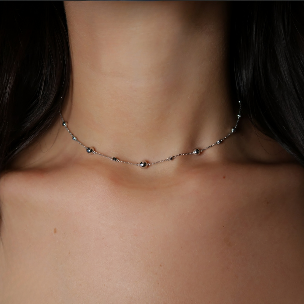 ENISHI CHOKER - WHITE GOLD - Noora Shawqi - Diamond Jewellery - Japan