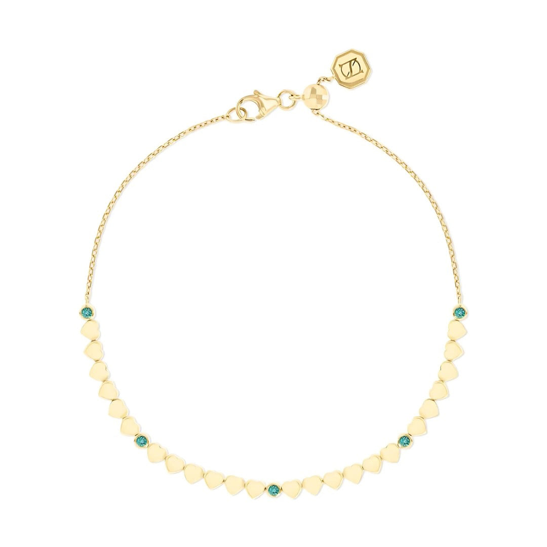 LIT BRACELET - EMERALD - YELLOW GOLD