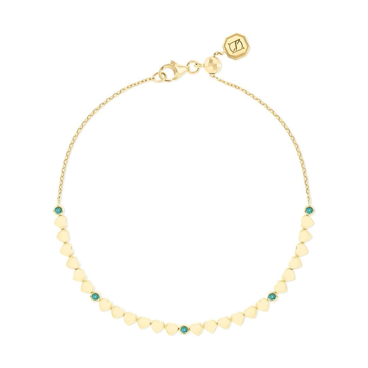 LIT BRACELET - EMERALD - YELLOW GOLD
