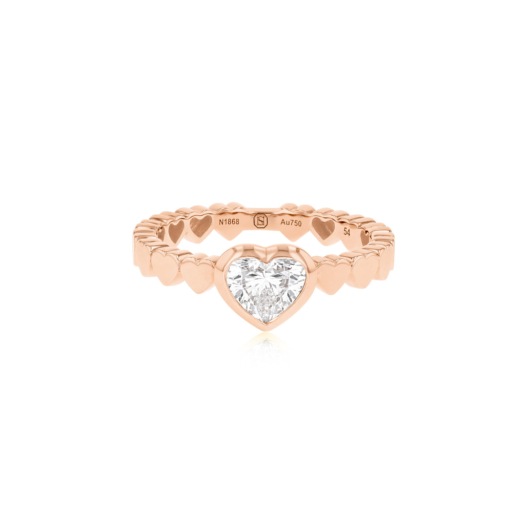 LIT RING - SOLITAIRE DIAMOND - ROSE GOLD