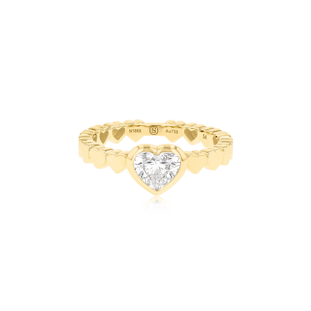 LIT RING - SOLITAIRE DIAMOND - YELLOW GOLD