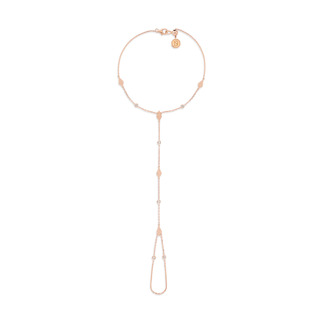 MOSAIC HAND CHAIN - SANDBLAST - ROSE GOLD