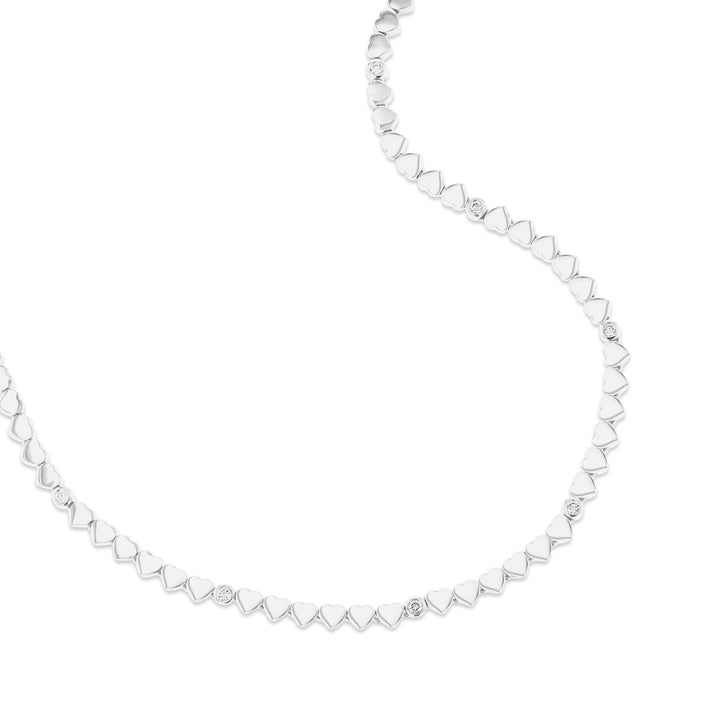 LIT NECKLACE - DIAMONDS - WHITE GOLD