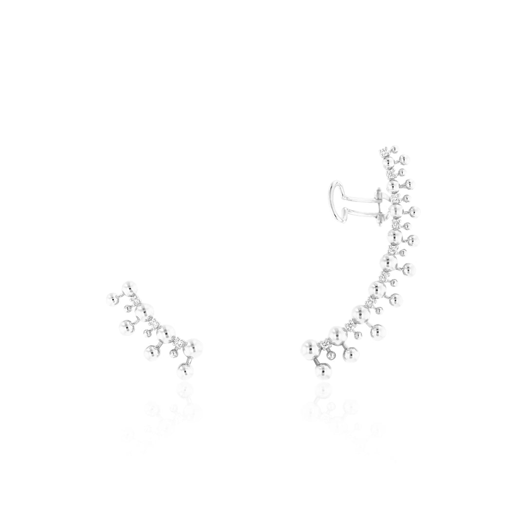 AKARI CLIMBER SET - WHITE GOLD - Noora Shawqi - Diamond Jewellery - Japan