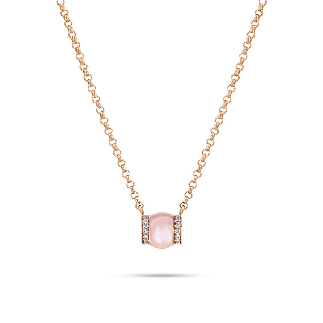 BABY CERITH PENDANT - PINK MOTHER OF PEARL - Noora Shawqi - Diamond Jewellery - The Maldives