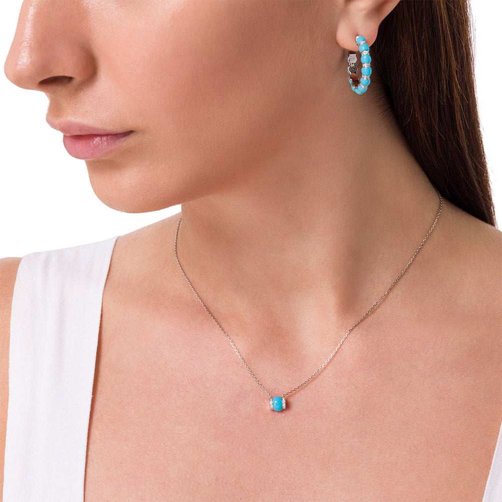 BABY CERITH PENDANT - TURQUOISE - Noora Shawqi - Diamond Jewellery - The Maldives