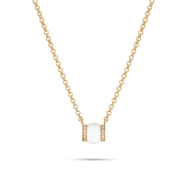 BABY CERITH PENDANT - WHITE MOTHER OF PEARL - Noora Shawqi - Diamond Jewellery - The Maldives