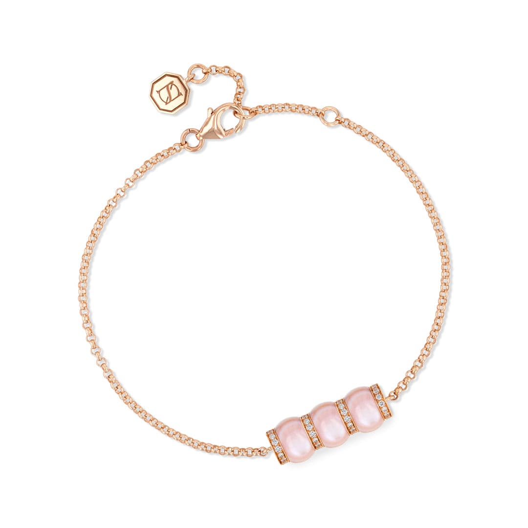 CERITH BRACELET - PINK MOTHER OF PEARL - Noora Shawqi - Diamond Jewellery - The Maldives