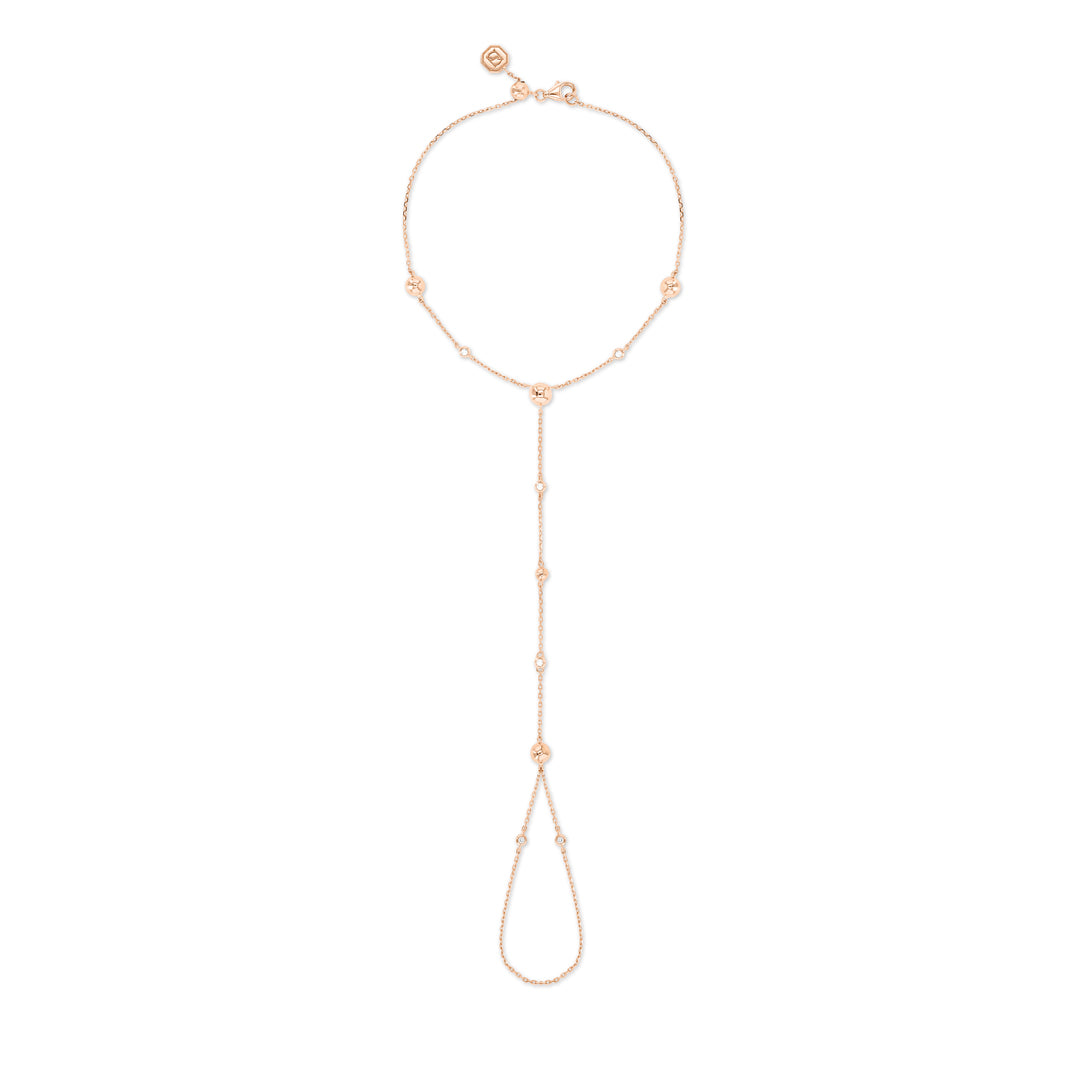 ENISHI HAND CHAIN - ROSE GOLD - Noora Shawqi - Diamond Jewellery - Japan