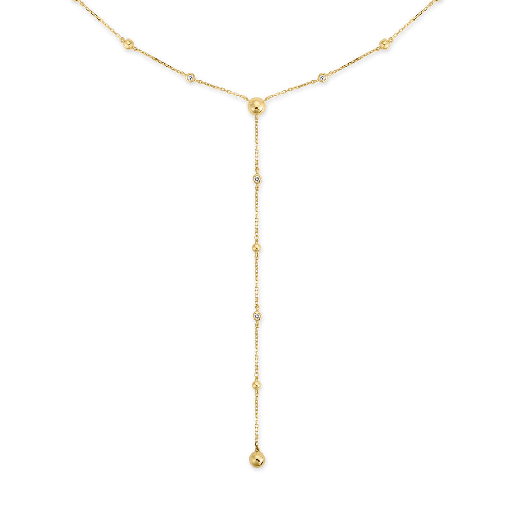 ENISHI LARIAT - YELLOW GOLD - Noora Shawqi - Diamond Jewellery - Japan