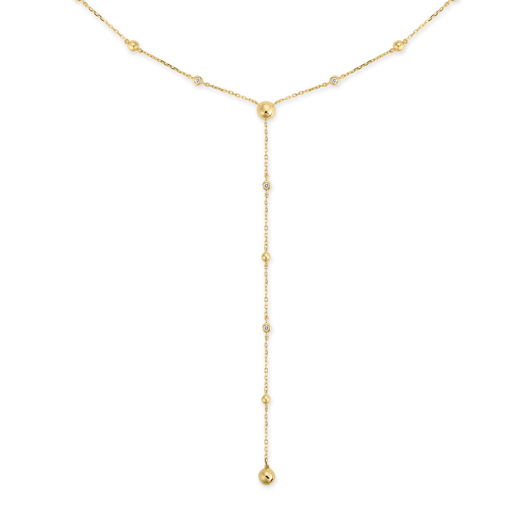 ENISHI LARIAT - YELLOW GOLD - Noora Shawqi - Diamond Jewellery - Japan