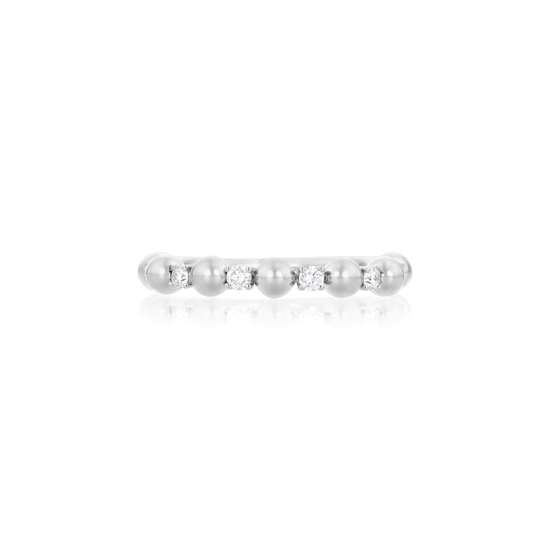 GIFU RING SMALL -  WHITE - Noora Shawqi - Diamond Jewellery - Japan