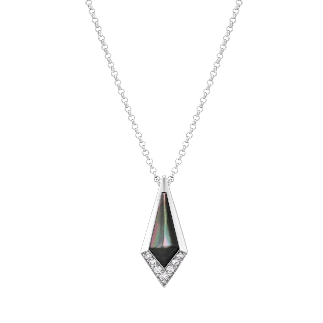 JUNONIA PENDANT - BLACK MOTHER OF PEARL - Noora Shawqi - Diamond Jewellery - The Maldives