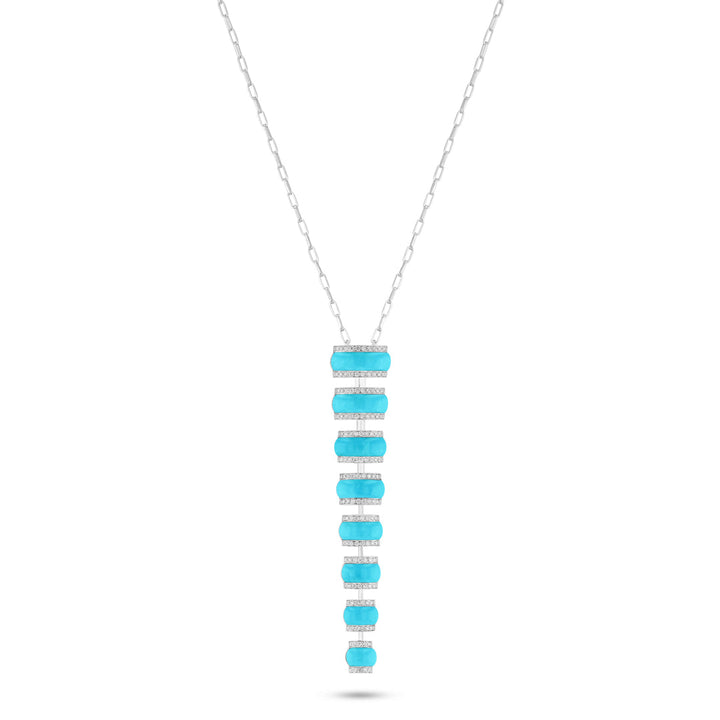 MALDIVIAN SHELL PENDANT - TURQUOISE - Noora Shawqi - Diamond Jewellery - The Maldives