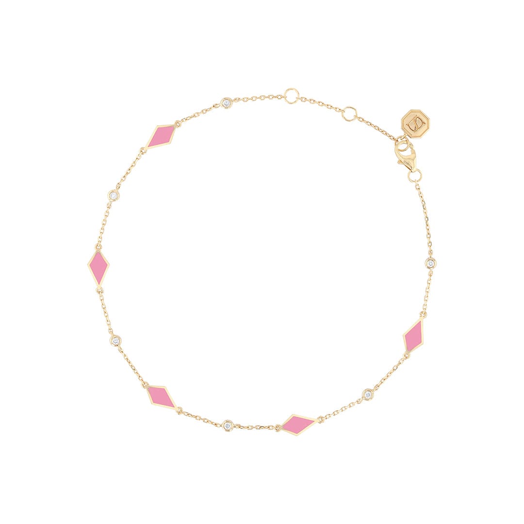MOSAIC ANKLET YELLOW GOLD