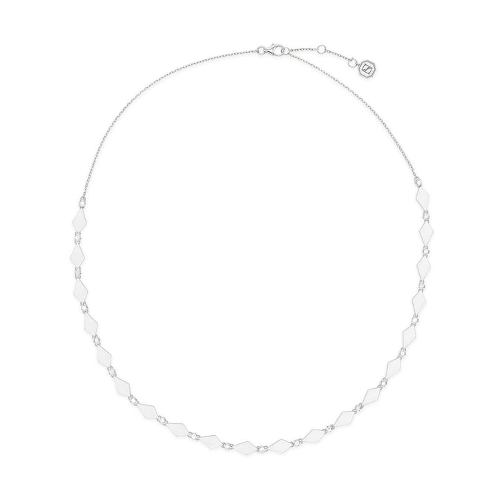 MOSAIC GOLD NECKLACE  - WHITE - Noora Shawqi - Diamond Jewellery - Morocco