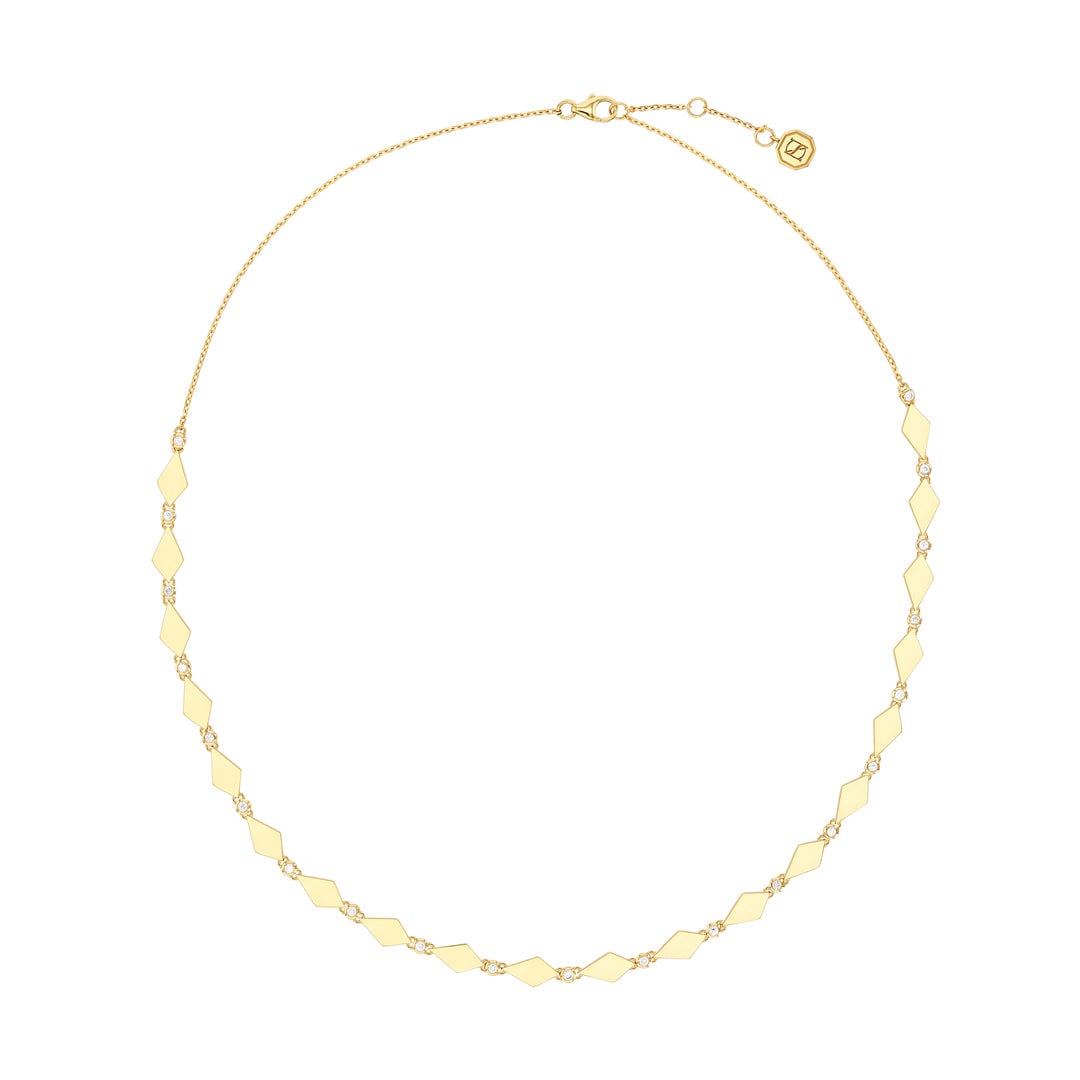 MOSAIC GOLD NECKLACE - YELLOW - Noora Shawqi - Diamond Jewellery - Morocco