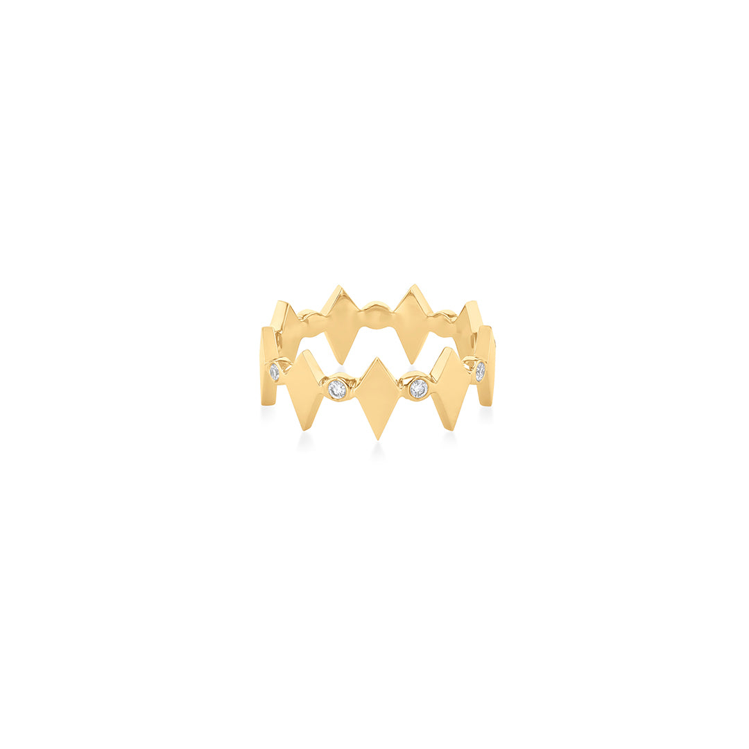 MOSAIC GOLD RING - YELLOW - Noora Shawqi - Diamond Jewellery - Morocco