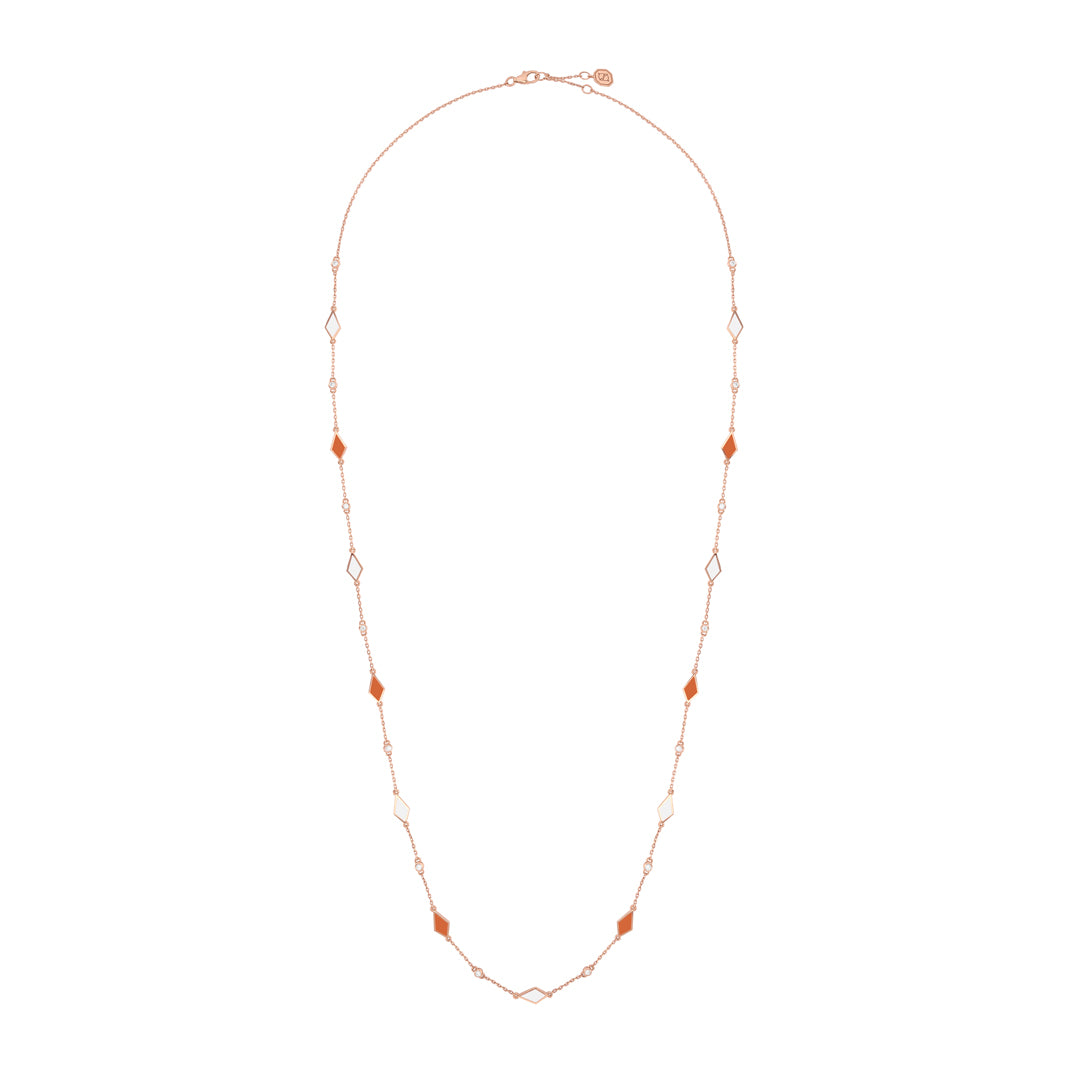 MOSAIC SAUTOIR ROSE GOLD - Noora Shawqi - Diamond Jewellery - Morocco