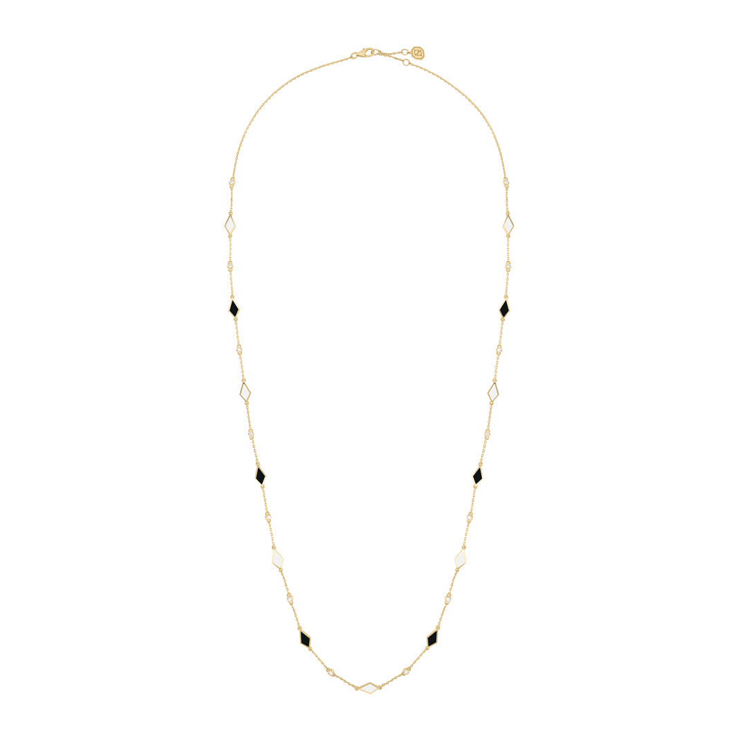 MOSAIC SAUTOIR YELLOW GOLD - Noora Shawqi - Diamond Jewellery - Morocco