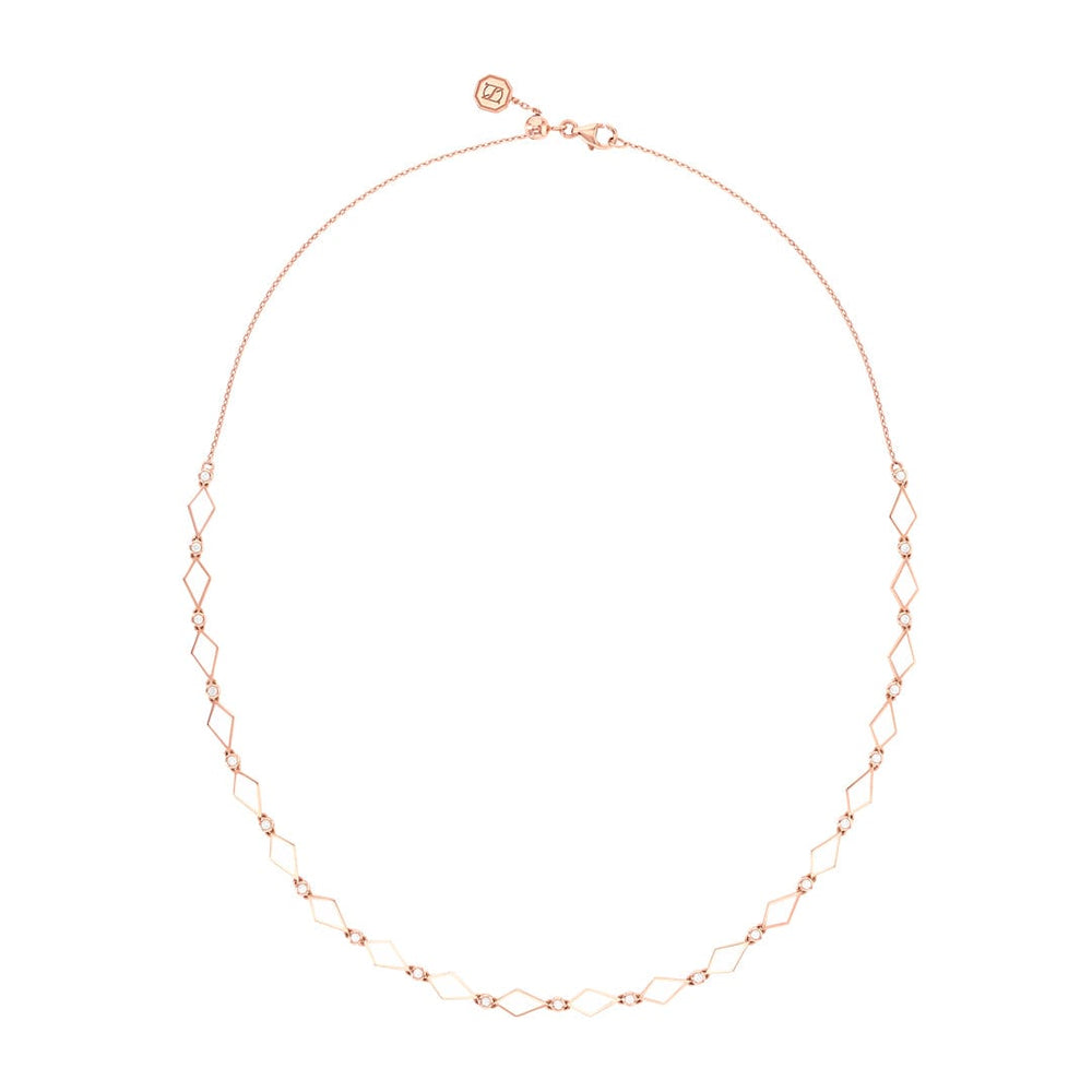 PINK OMBRE MOSAIC NECKLACE - Noora Shawqi - Diamond Jewellery - Morocco