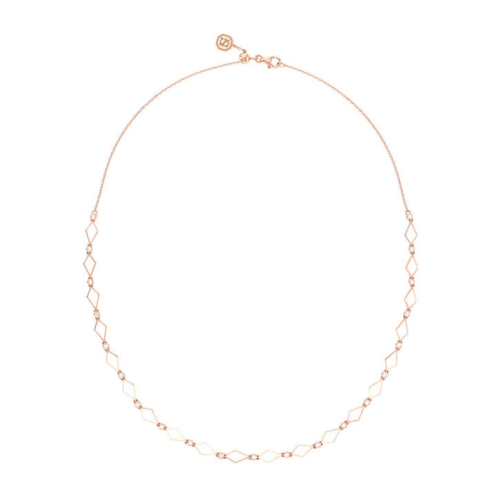 PINK OMBRE MOSAIC NECKLACE - Noora Shawqi - Diamond Jewellery - Morocco