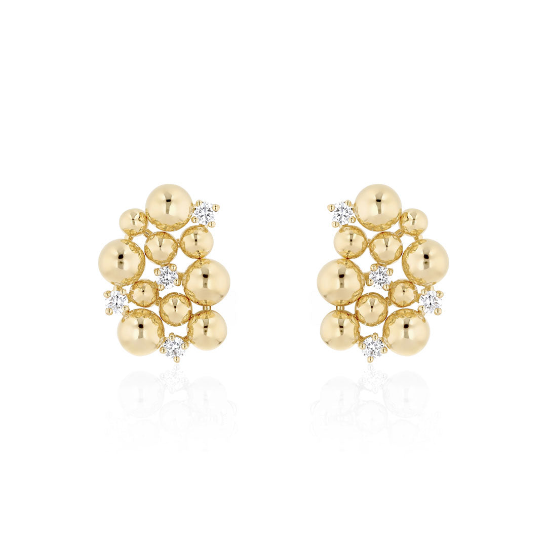 SHIBUYA STUDS - YELLOW - Noora Shawqi - Diamond Jewellery - Japan