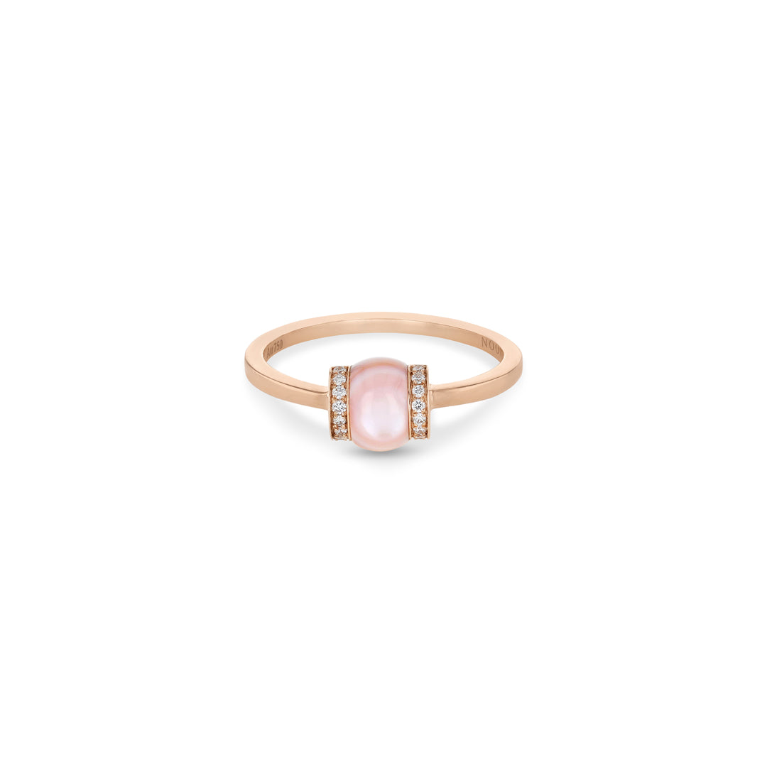 SINGLE CERITH RING - PINK MOTHER OF PEARL - Noora Shawqi - Diamond Jewellery - The Maldives