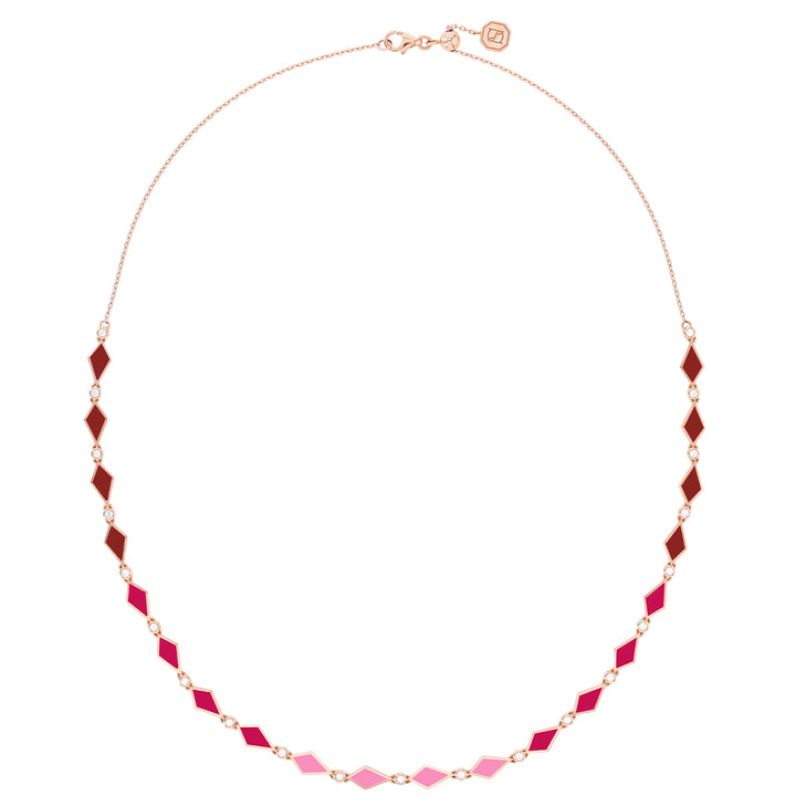 PINK OMBRE MOSAIC NECKLACE