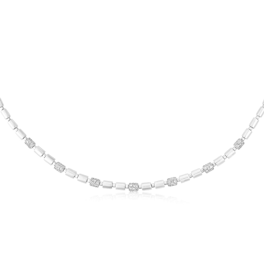 ITERU RHYTHM NECKLACE - WHITE GOLD - Noora Shawqi - Diamond Jewellery - The Nile