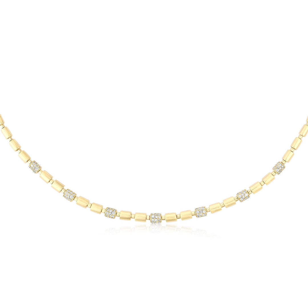 ITERU RHYTHM NECKLACE - YELLOW GOLD - Noora Shawqi - Diamond Jewellery - The Nile