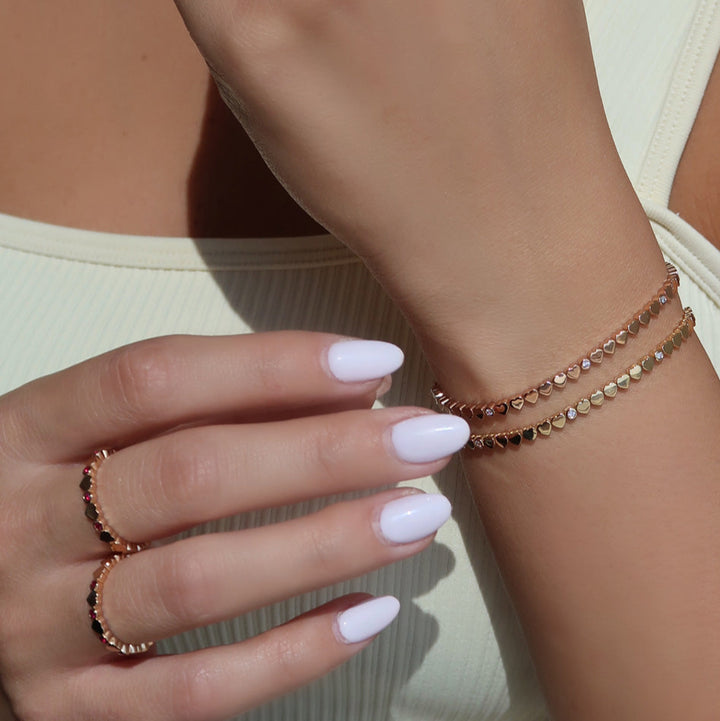 LIT BRACELET - DIAMONDS - ROSE GOLD