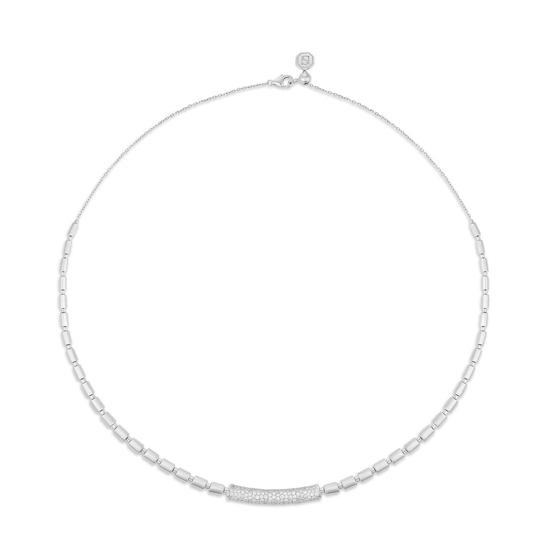 ITERU NECKLACE - WHITE GOLD - Noora Shawqi - Diamond Jewellery - The Nile