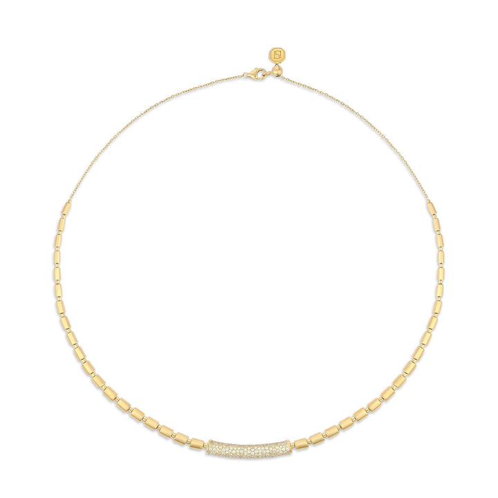 ITERU NECKLACE - YELLOW GOLD - Noora Shawqi - Diamond Jewellery - The Nile