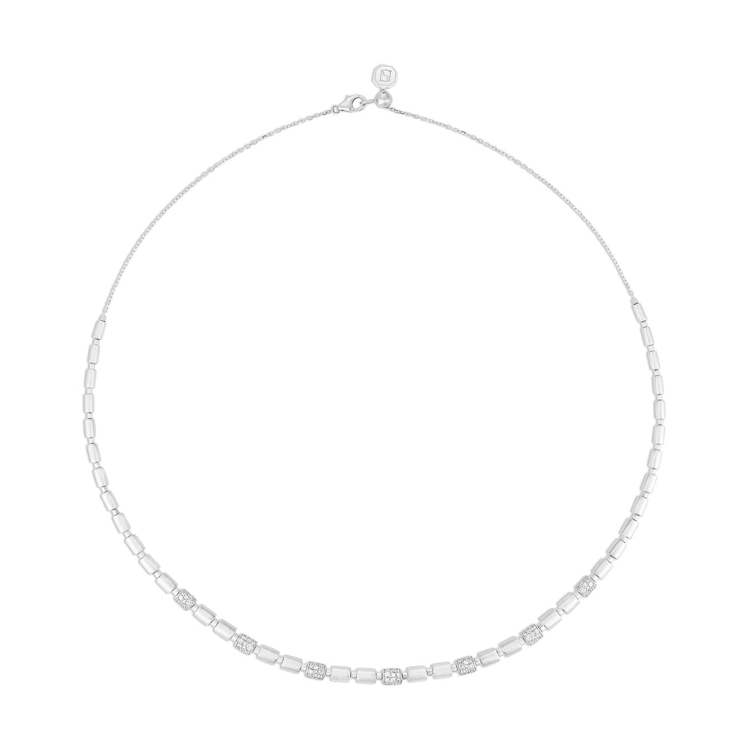 ITERU RHYTHM NECKLACE - WHITE GOLD - Noora Shawqi - Diamond Jewellery - The Nile