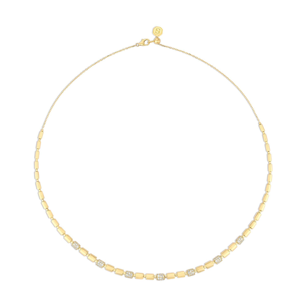 ITERU RHYTHM NECKLACE - YELLOW GOLD - Noora Shawqi - Diamond Jewellery - The Nile