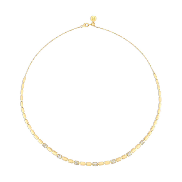 ITERU RHYTHM NECKLACE - YELLOW GOLD - Noora Shawqi - Diamond Jewellery - The Nile