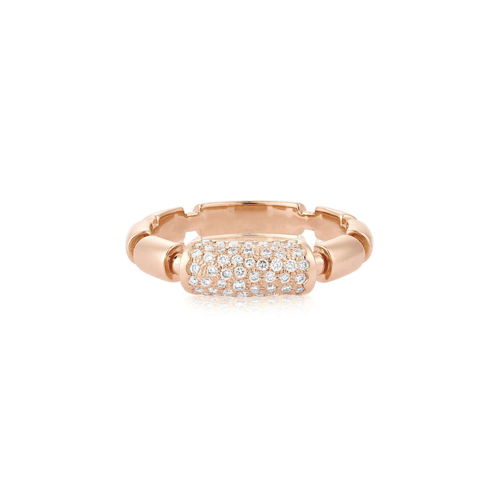 ITERU RING - ROSE GOLD - Noora Shawqi - Diamond Jewellery - The Nile