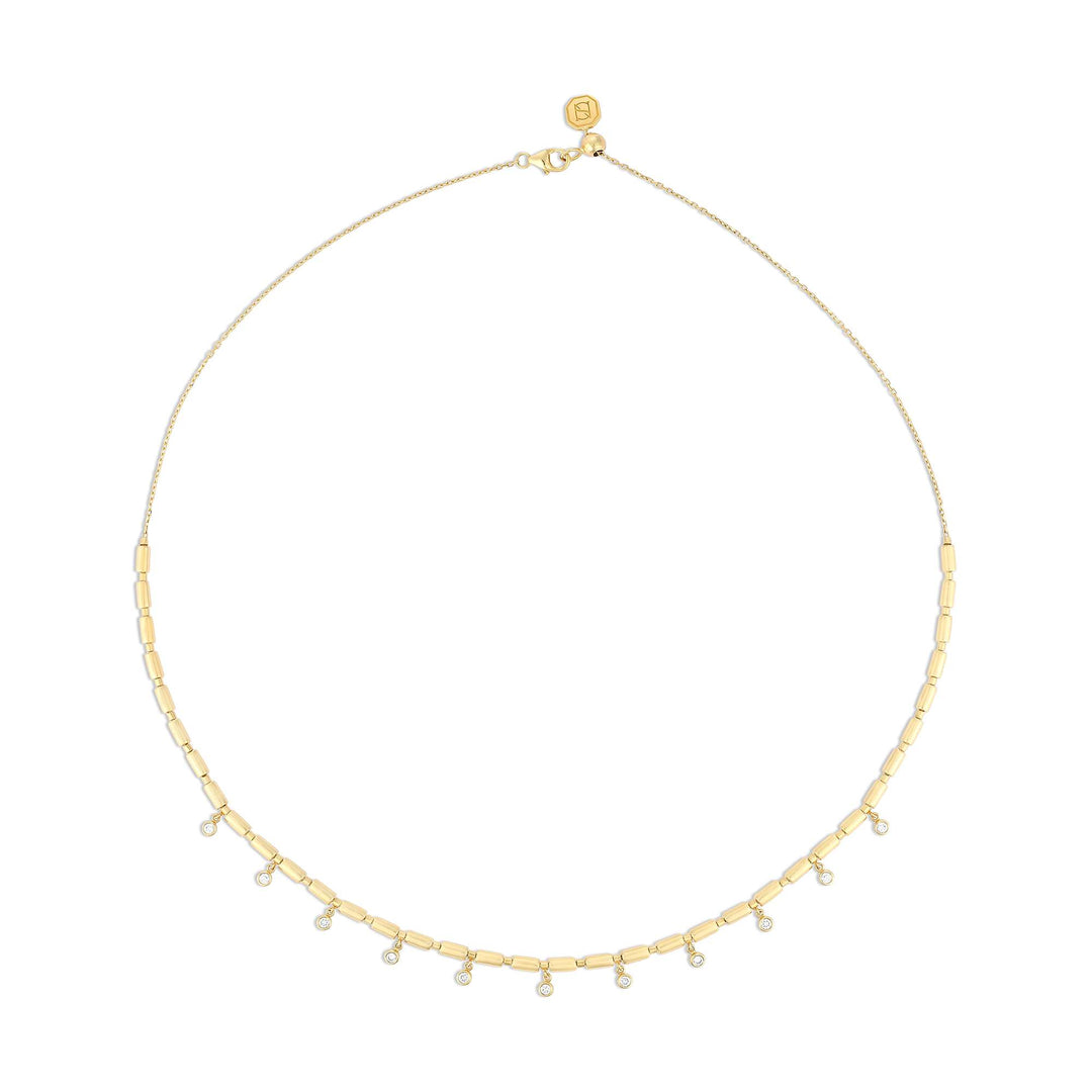 ITERU SCATTERED NECKLACE - YELLOW GOLD - Noora Shawqi - Diamond Jewellery - The Nile