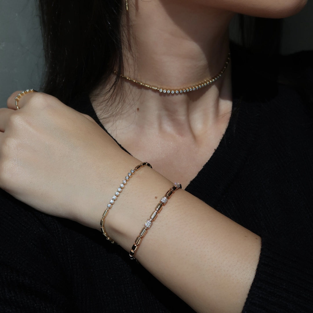 ITERU LINE BRACELET - ROSE GOLD