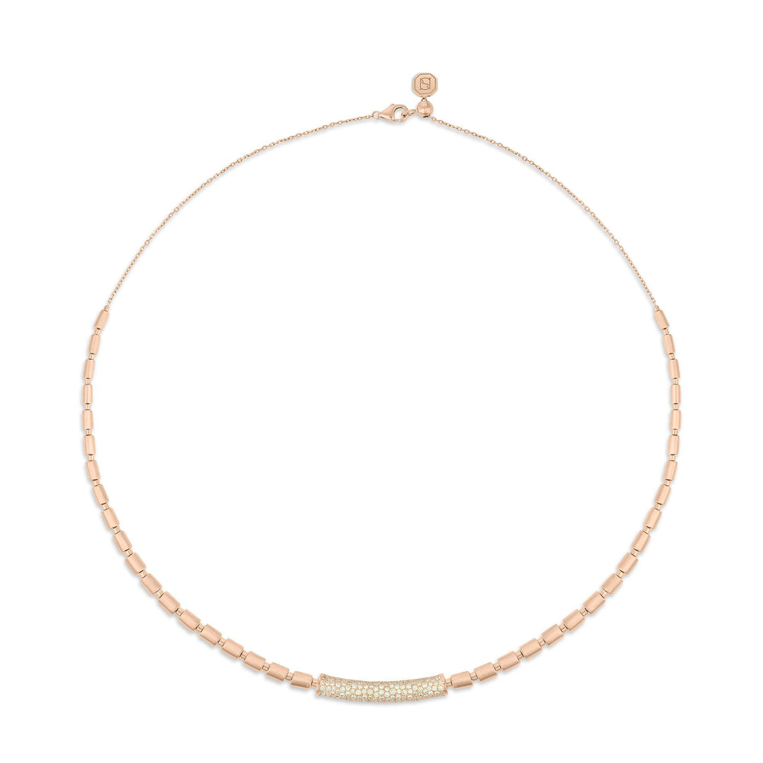 ITERU NECKLACE - ROSE GOLD - Noora Shawqi - Diamond Jewellery - The Nile