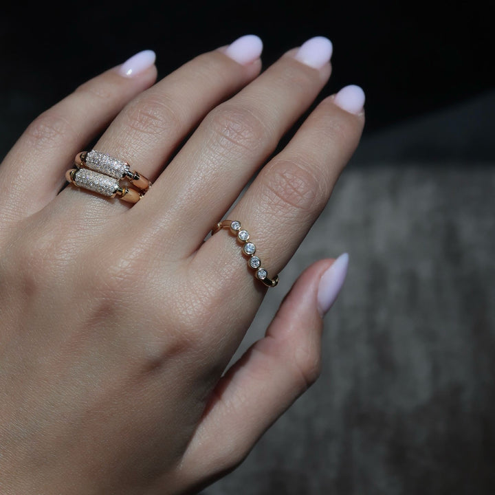 ITERU LINE RING - YELLOW GOLD