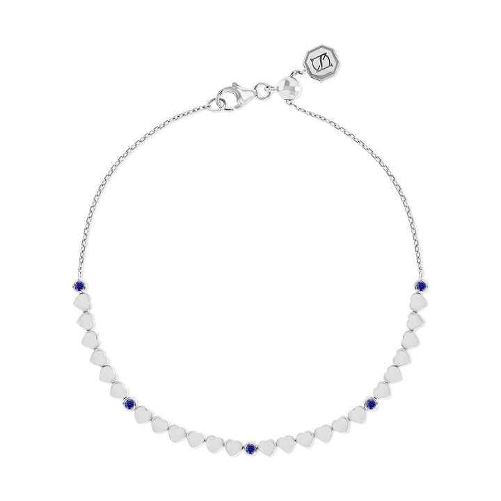 LIT BRACELET - BLUE SAPPHIRE - WHITE GOLD