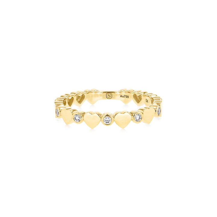 LIT RING - DIAMONDS - YELLOW GOLD