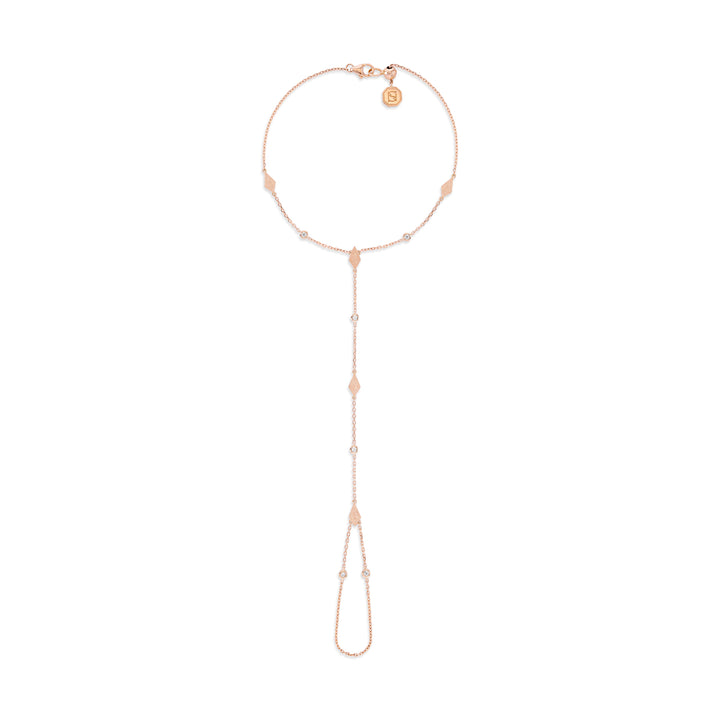 MOSAIC HAND CHAIN - SANDBLAST - ROSE GOLD