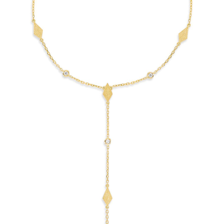 MOSAIC HAND CHAIN - SANDBLAST - YELLOW GOLD
