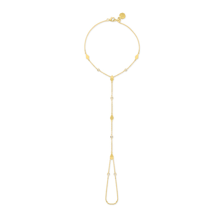 MOSAIC HAND CHAIN - YELLOW GOLD