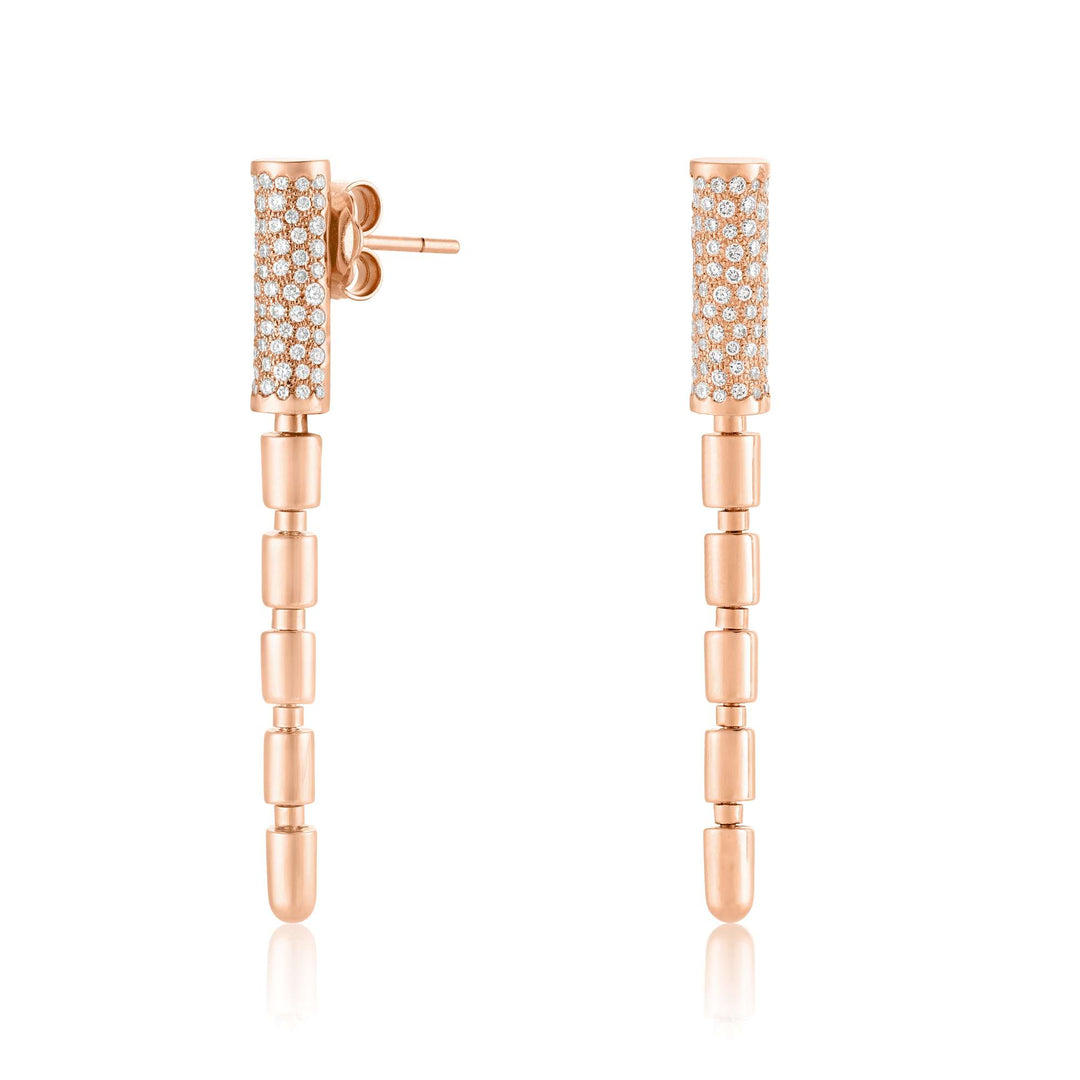 ITERU EARRINGS - ROSE GOLD - Noora Shawqi - Diamond Jewellery - The Nile