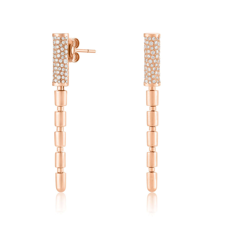 ITERU EARRINGS - ROSE GOLD - Noora Shawqi - Diamond Jewellery - The Nile