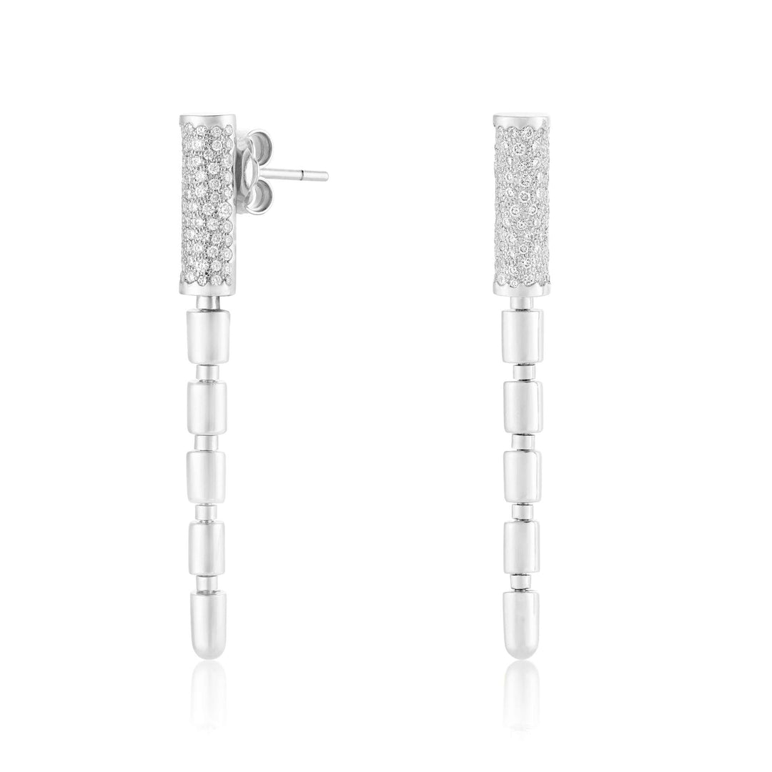 ITERU EARRINGS - WHITE GOLD - Noora Shawqi - Diamond Jewellery - The Nile